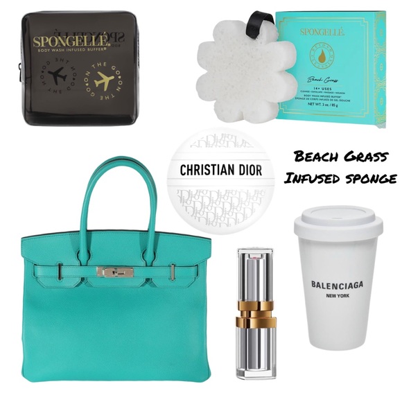 GIFTS- Beach Grass Body Wash Infused Sponge From Spongelle - Picture 1 of 2